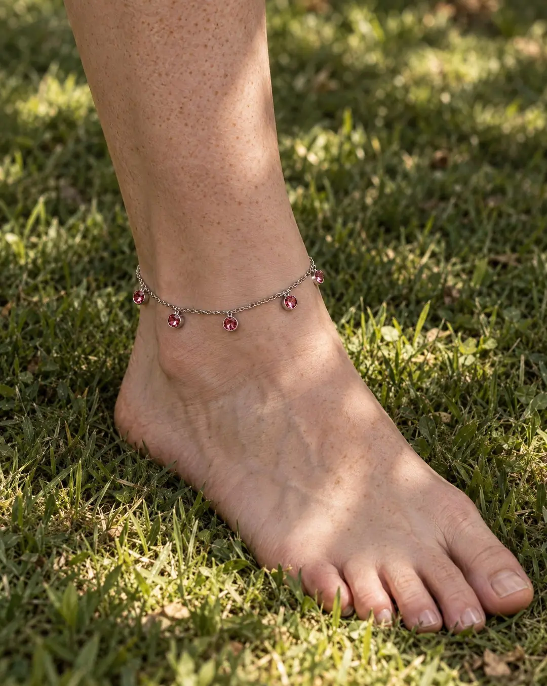 Rosalit Silver Anklet | Gümüş Renk Çelik Halhal 2