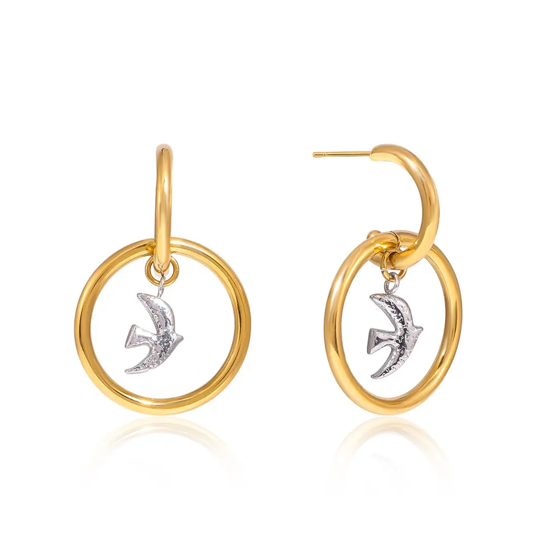 Hirundel Earring | Çelik Küpe