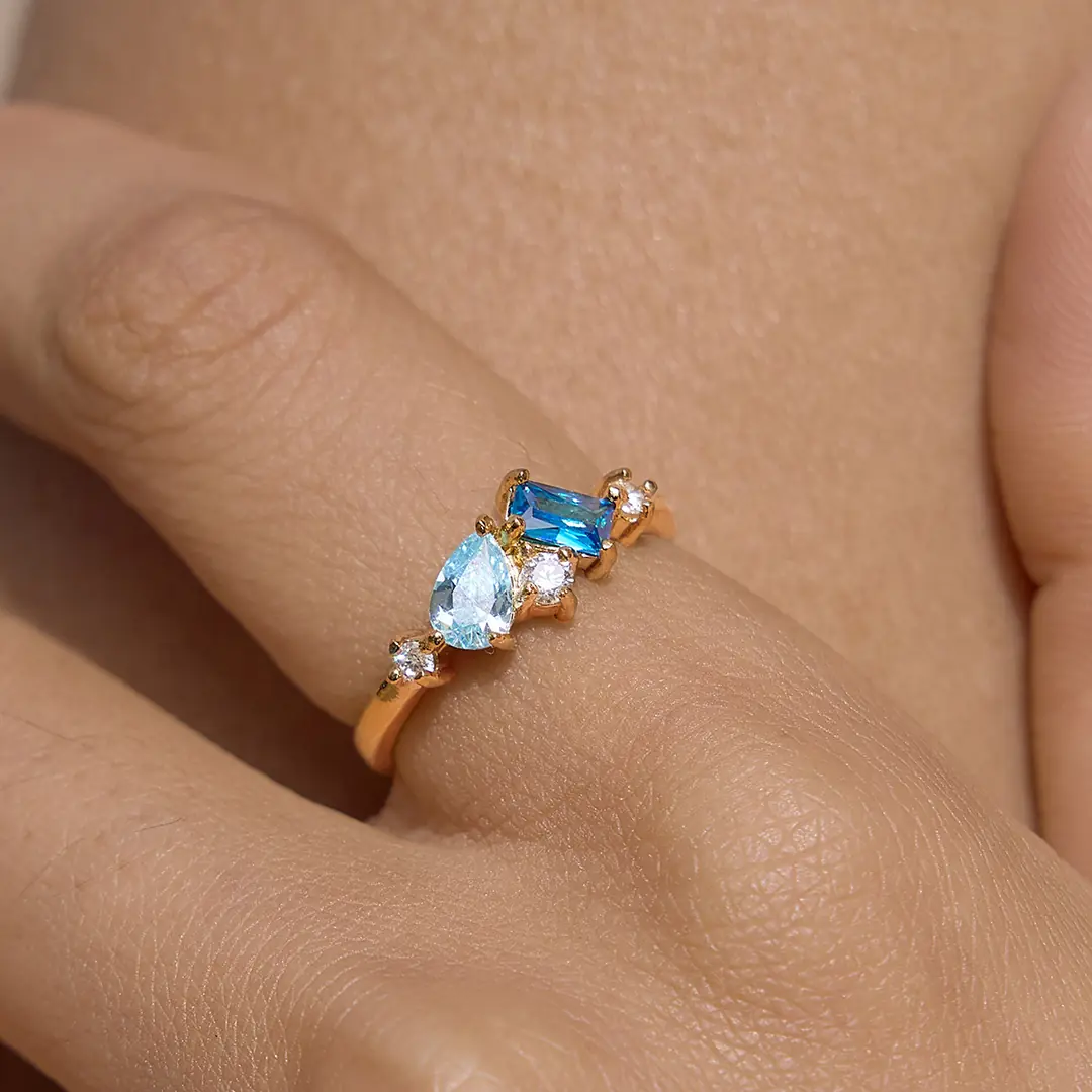 Oceanina Ring | Çelik Yüzük 3