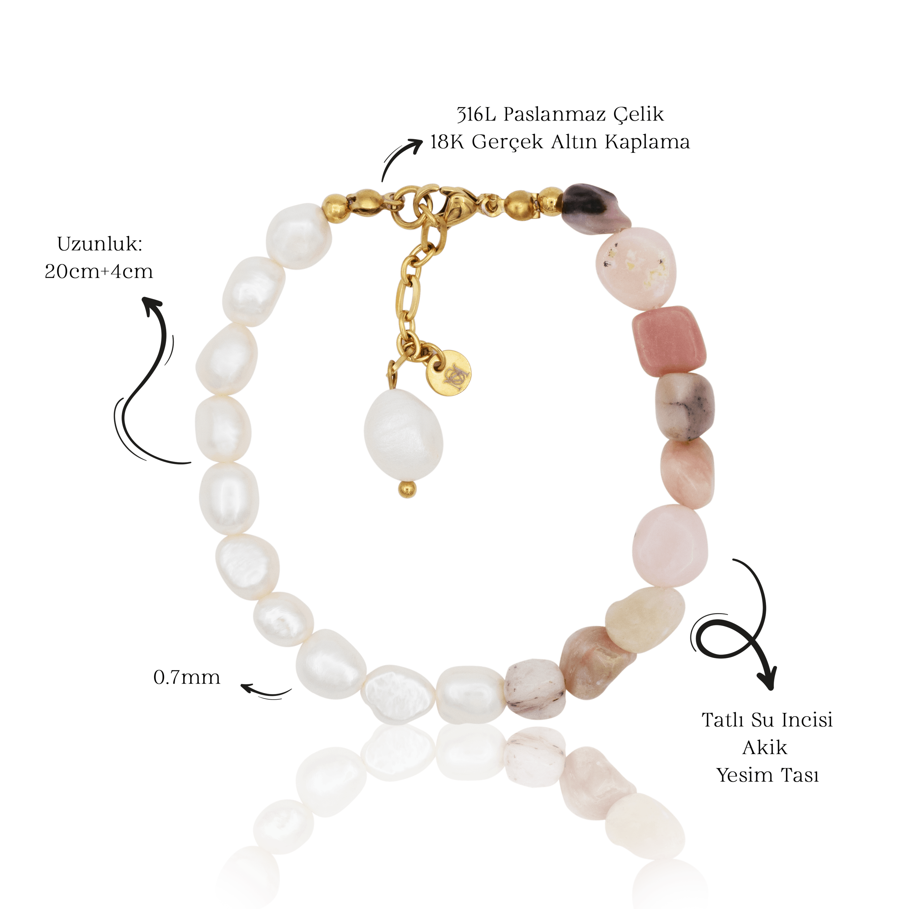 Lilium Bracelet | Doğal Taş Bileklik