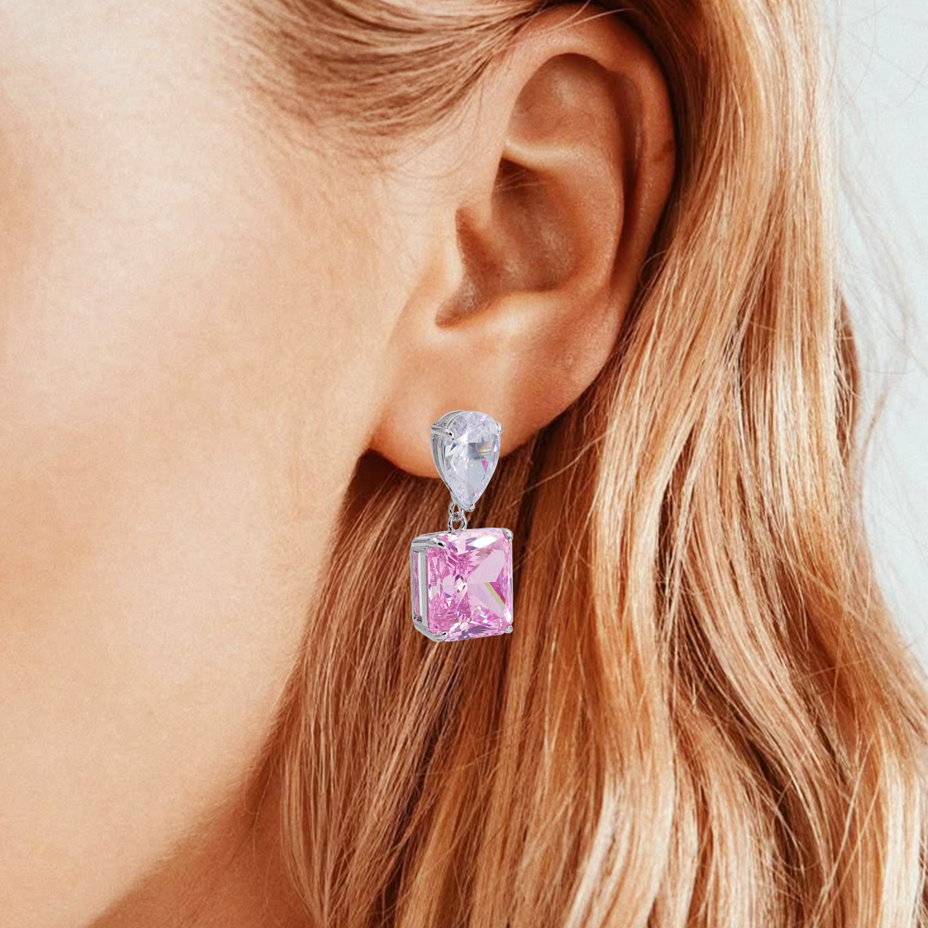 Rosaria Earrings | Silver Kadın Küpe