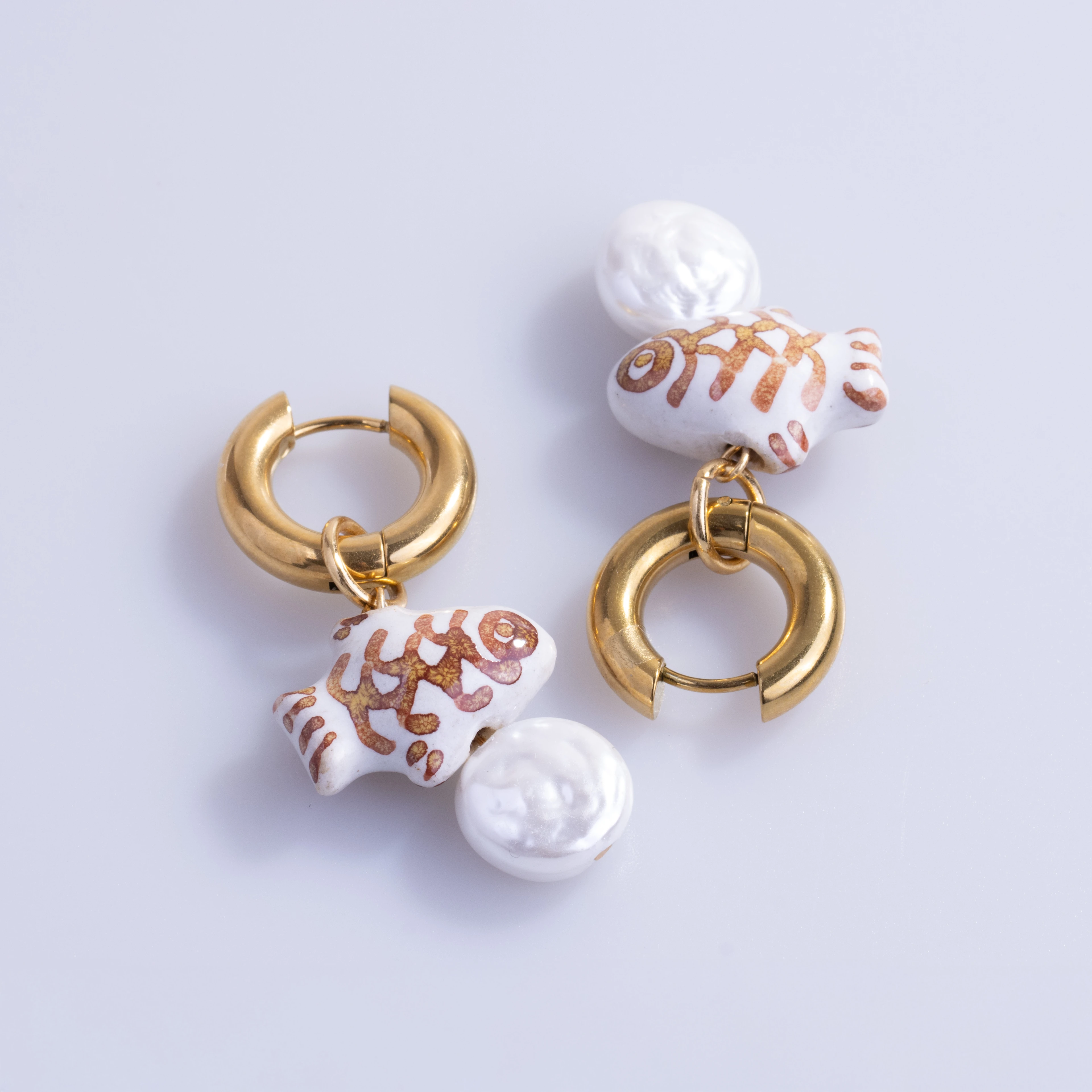 Zfish Earring | Çelik Küpe