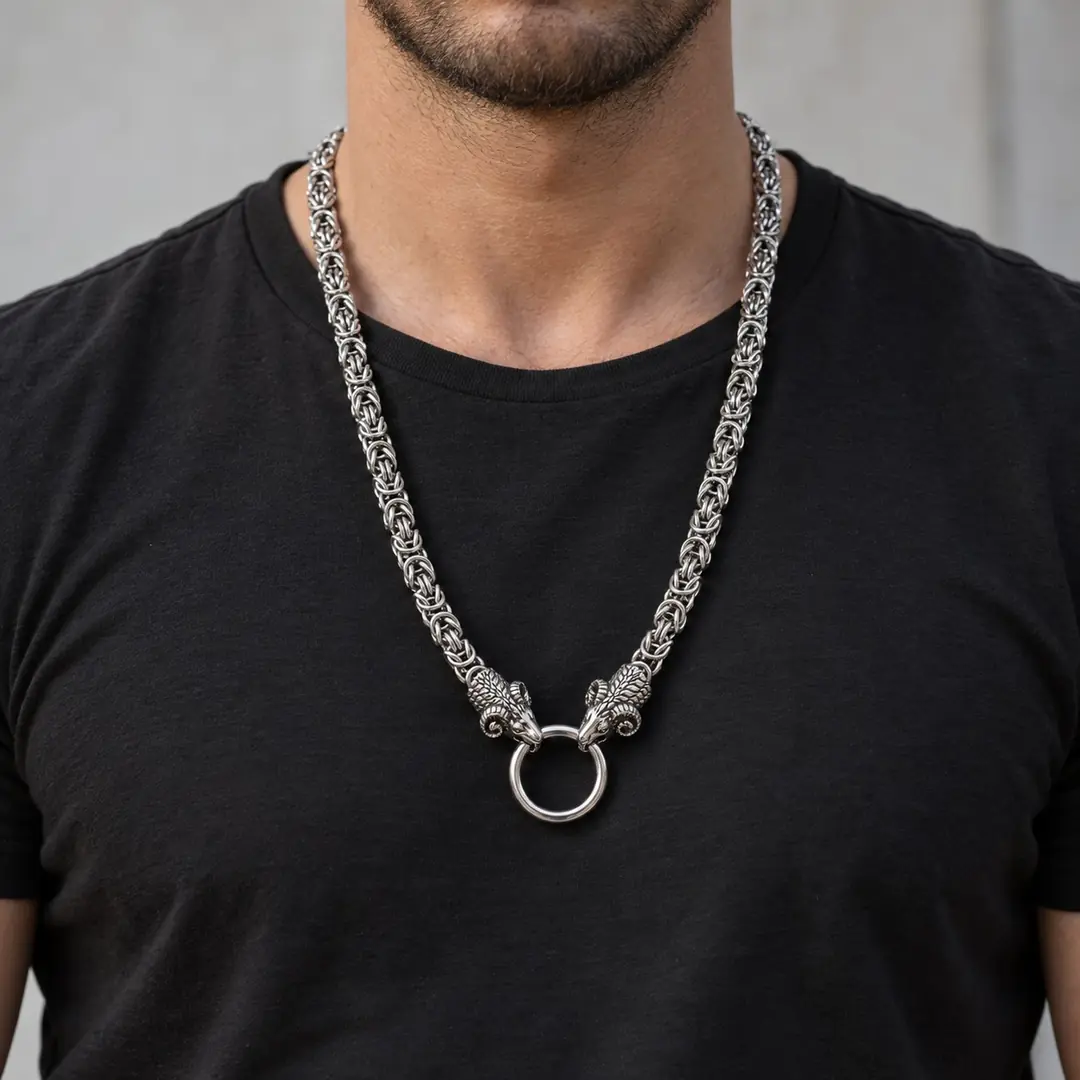 Skaldor Necklace | Erkek Çelik Kolye 2