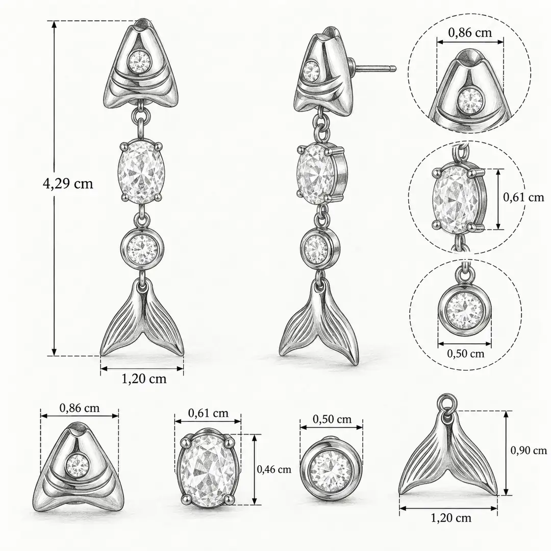 Kaorsa Earring | Çelik Küpe 5