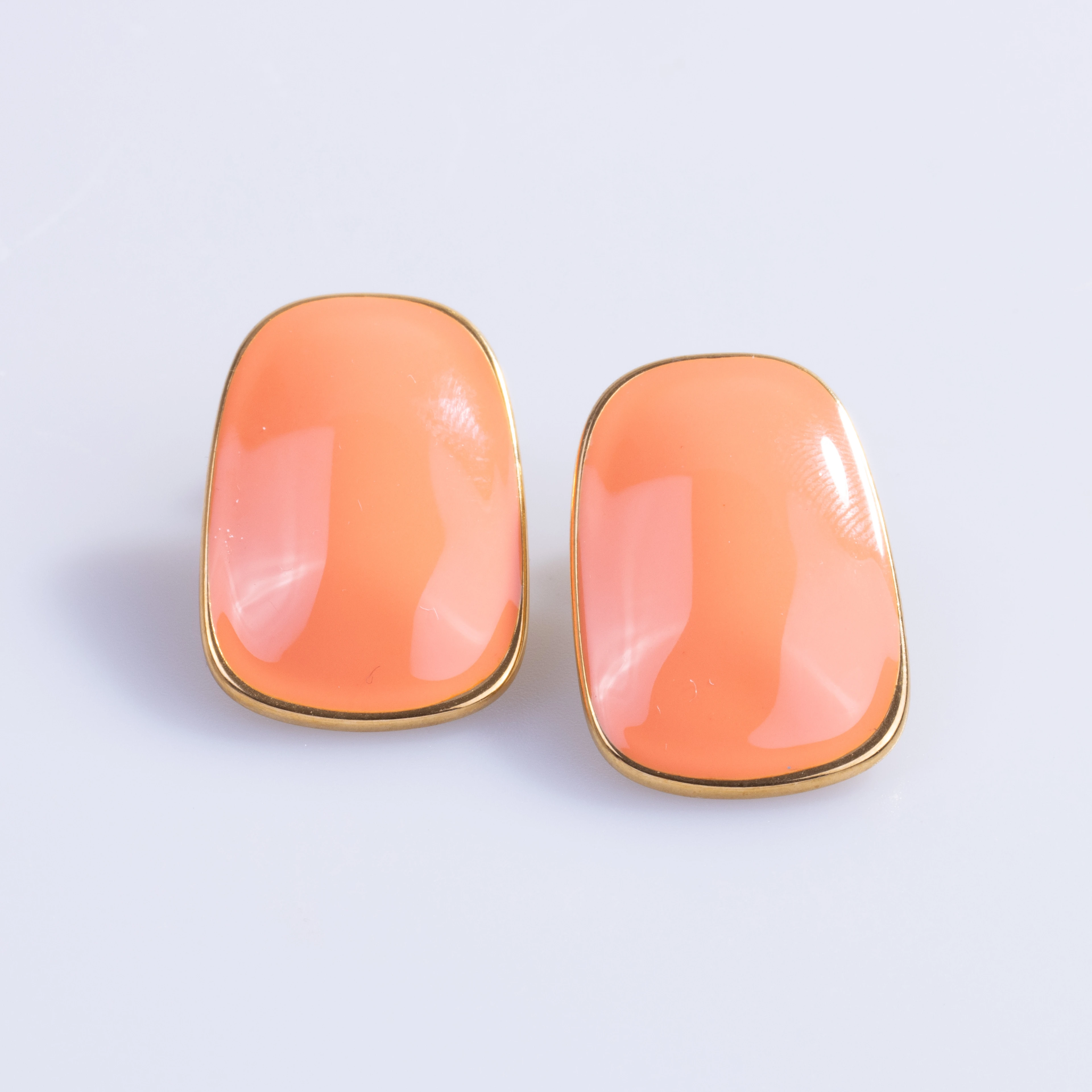 Orange Aura Earring | Çelik Küpe
