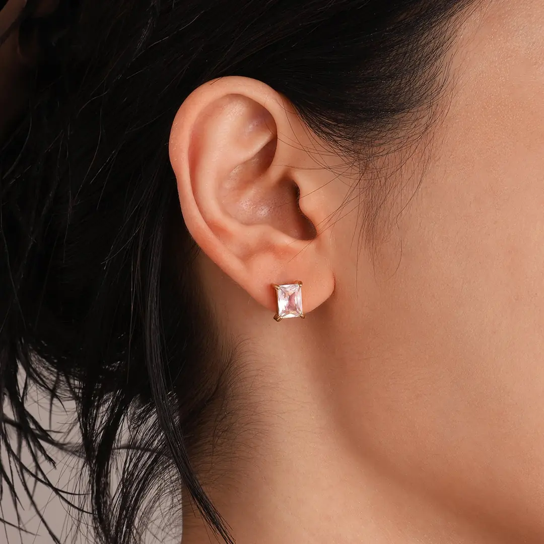 Bagetta Earring | Çelik Küpe 2