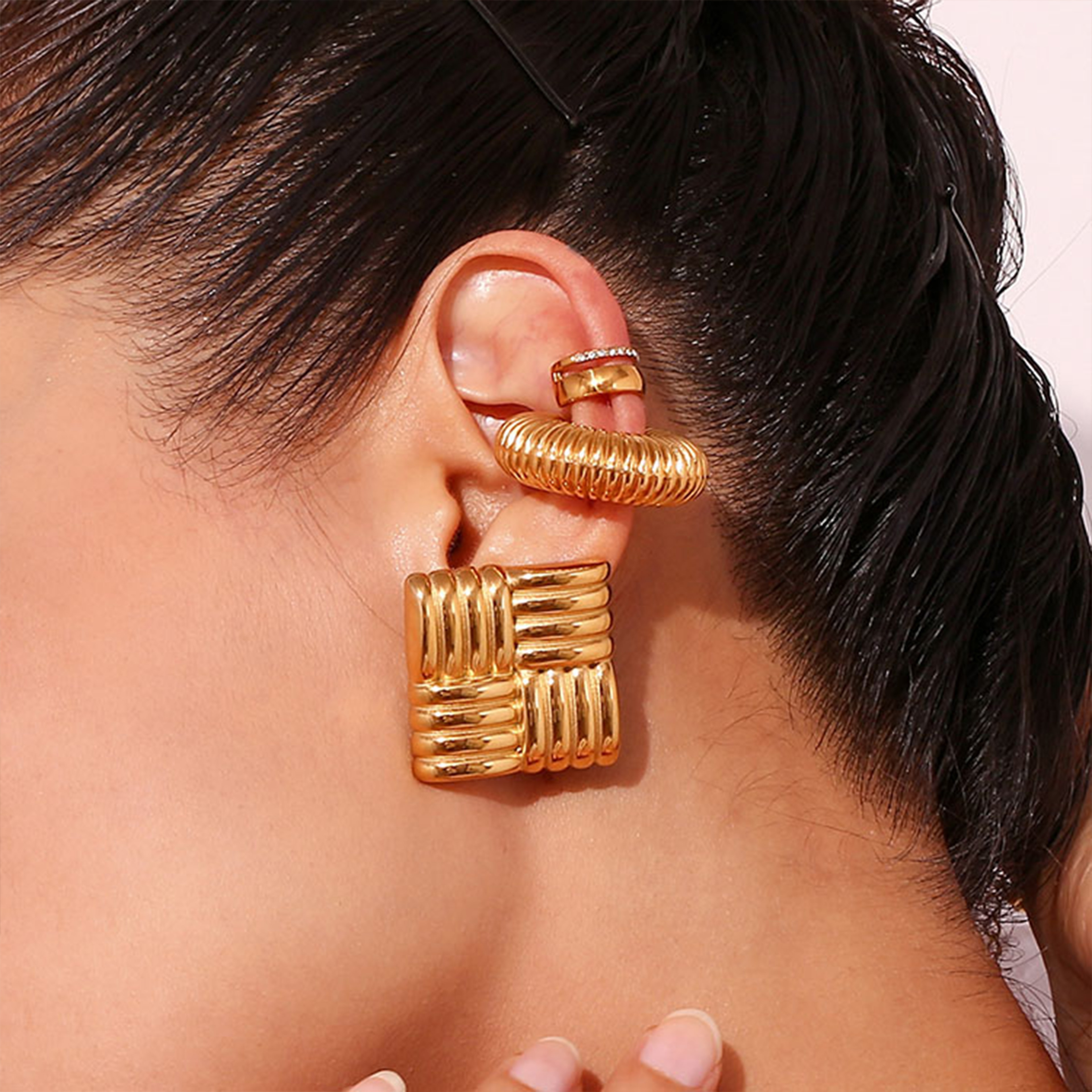 Nerisa Earring | Çelik Küpe