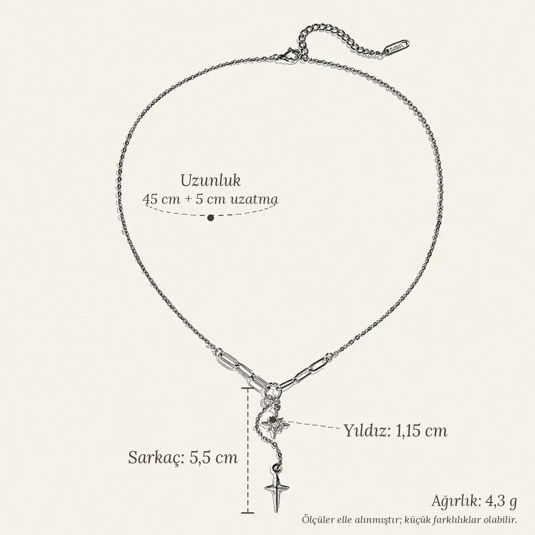 Orelune Necklace | Çelik Kolye 10