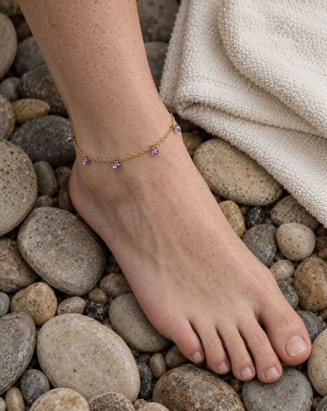 Lavira Gold Anklet | Çelik HalHal 2