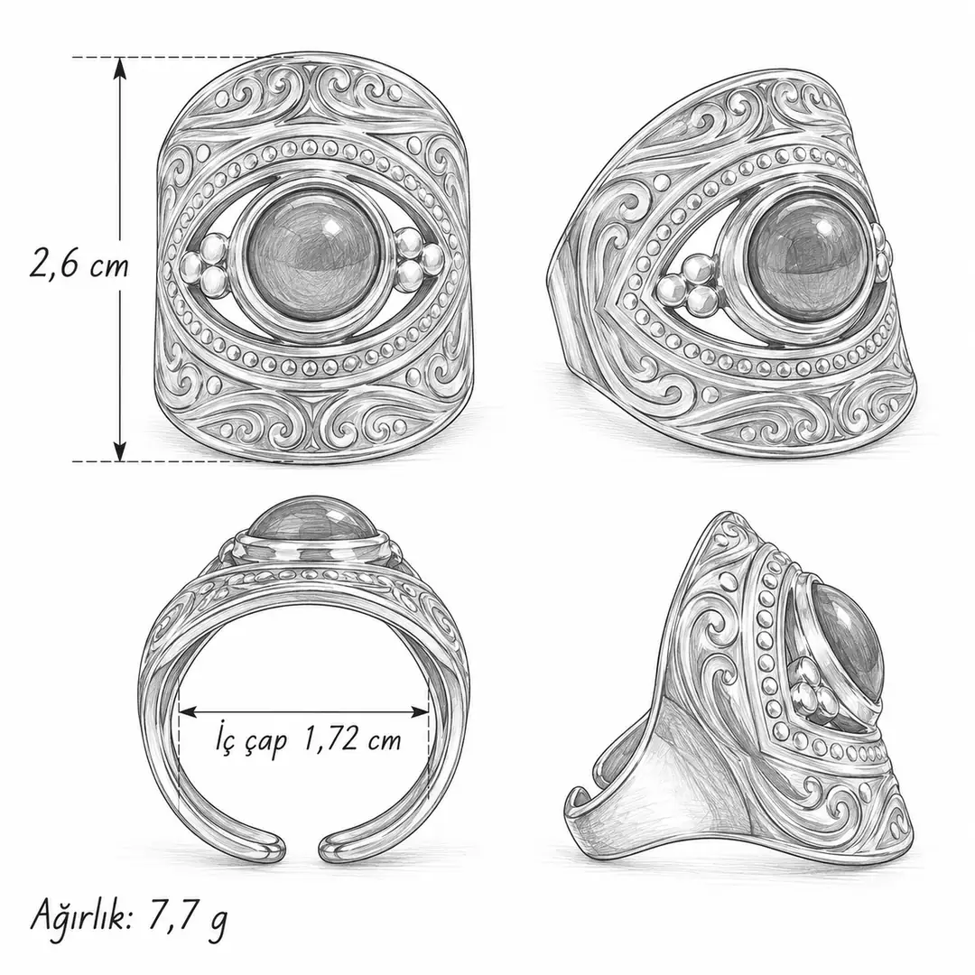 Haelvane Ring | Çelik Yüzük 4