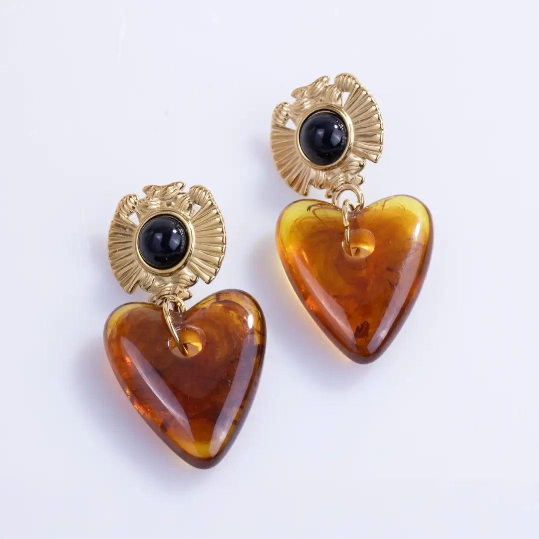 Amberia Earring | Çelik Küpe