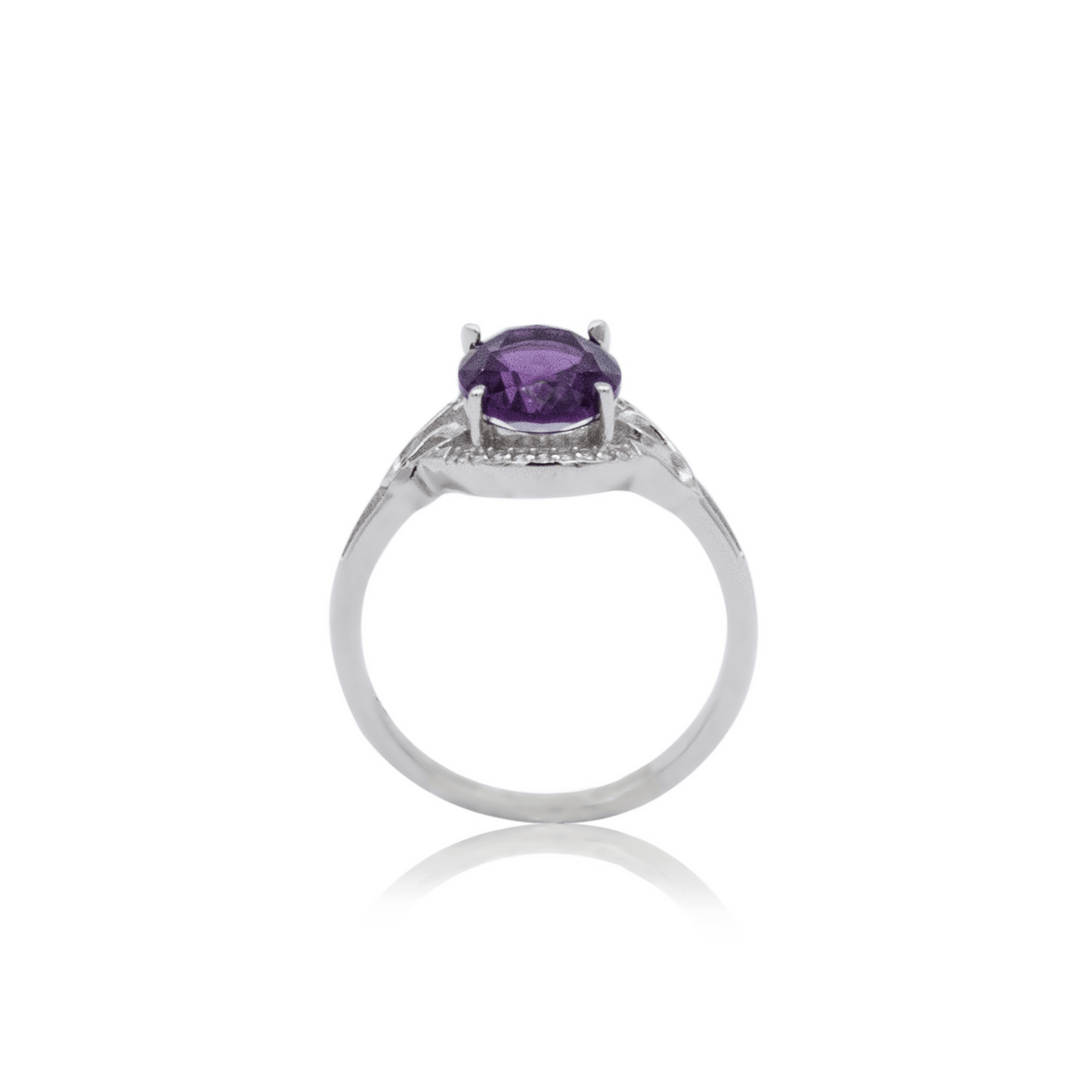 Luna Amethyst Ring | Silver Kadın Yüzük