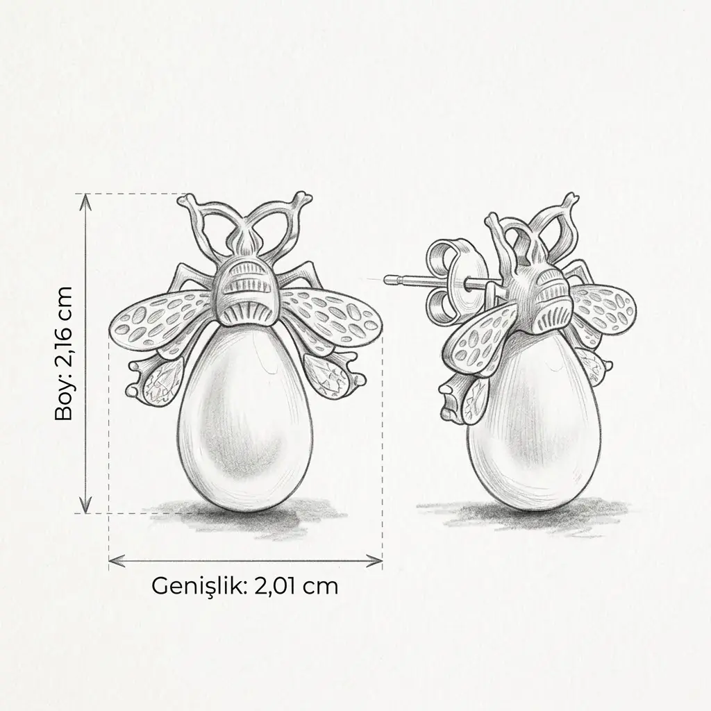 Apisella Earring | Çelik Küpe 7