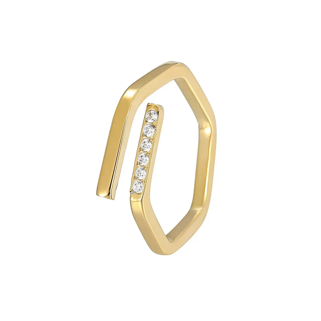 Hexina Ring | Çelik Yüzük