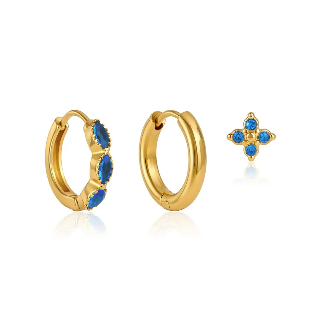 Blauvia Earring | Çelik Küpe