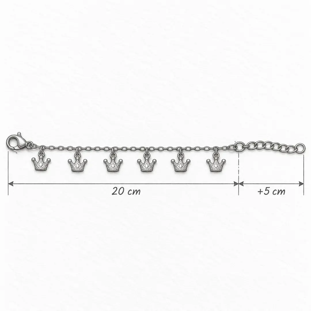 Coronia Gold Anklet | Çelik HalHal 3