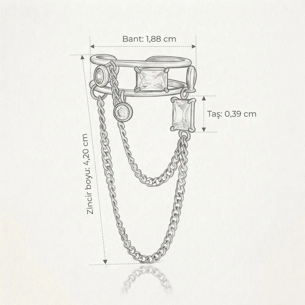 Zincora Ring | Çelik Yüzük 5
