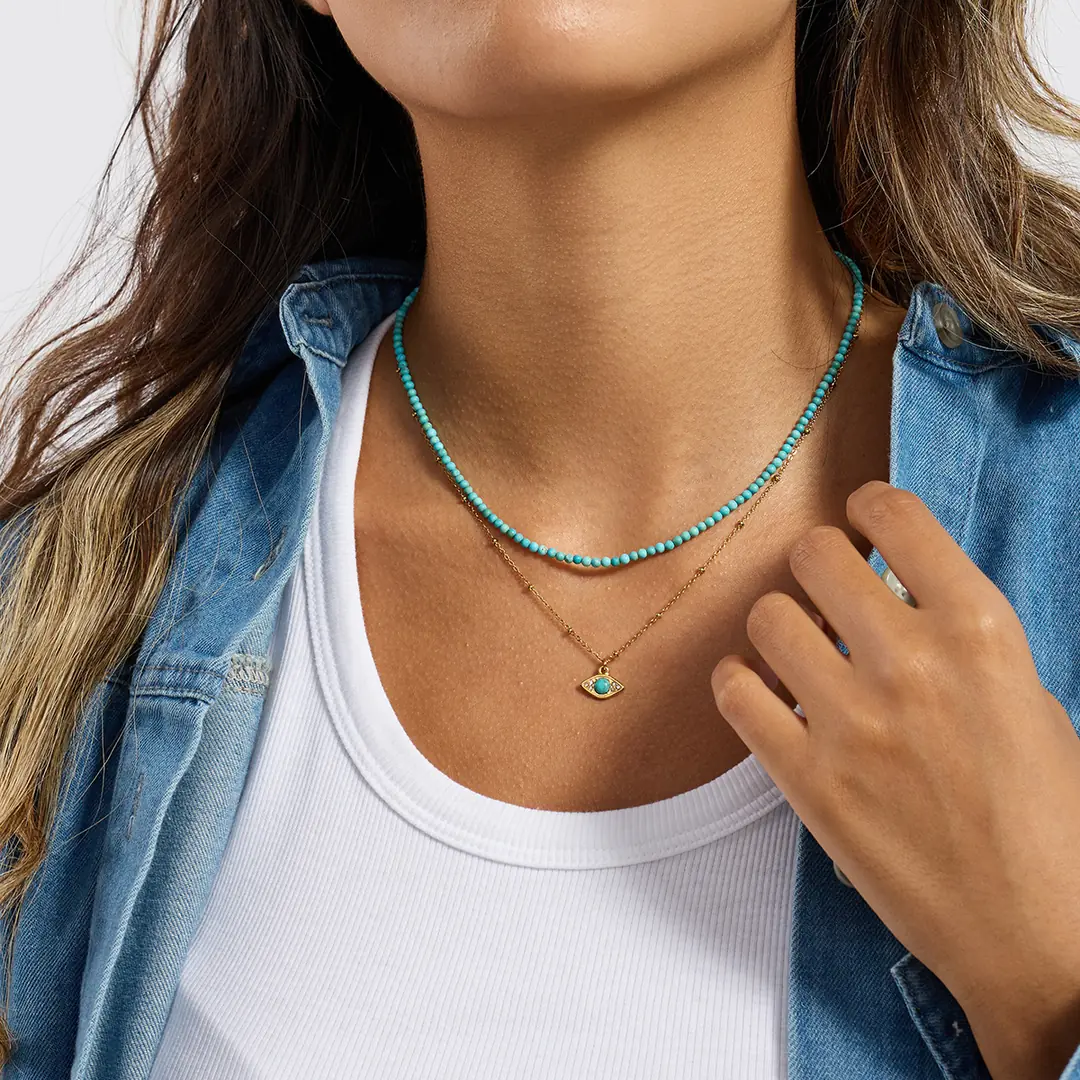 Occhiara Necklace | Boncuklu Kolye 6