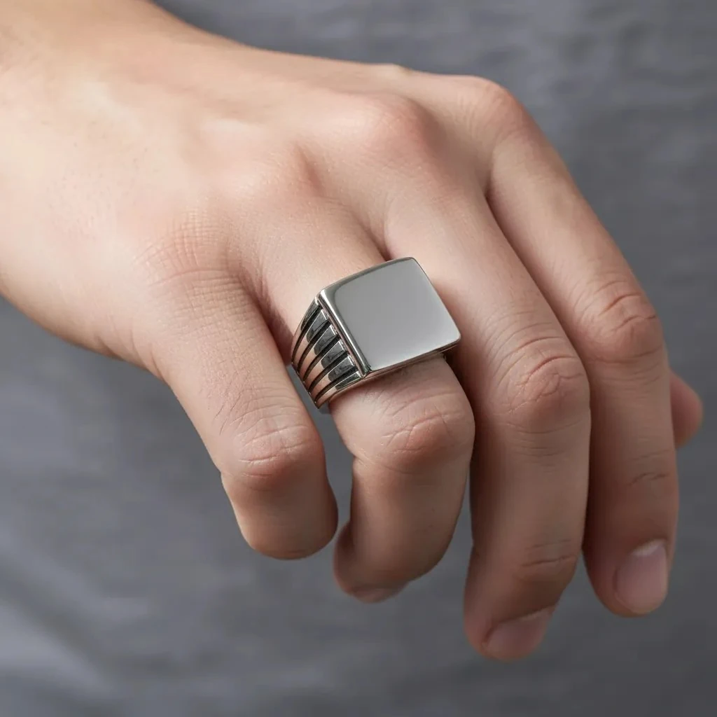 Hora Ring | Erkek Çelik Yüzük