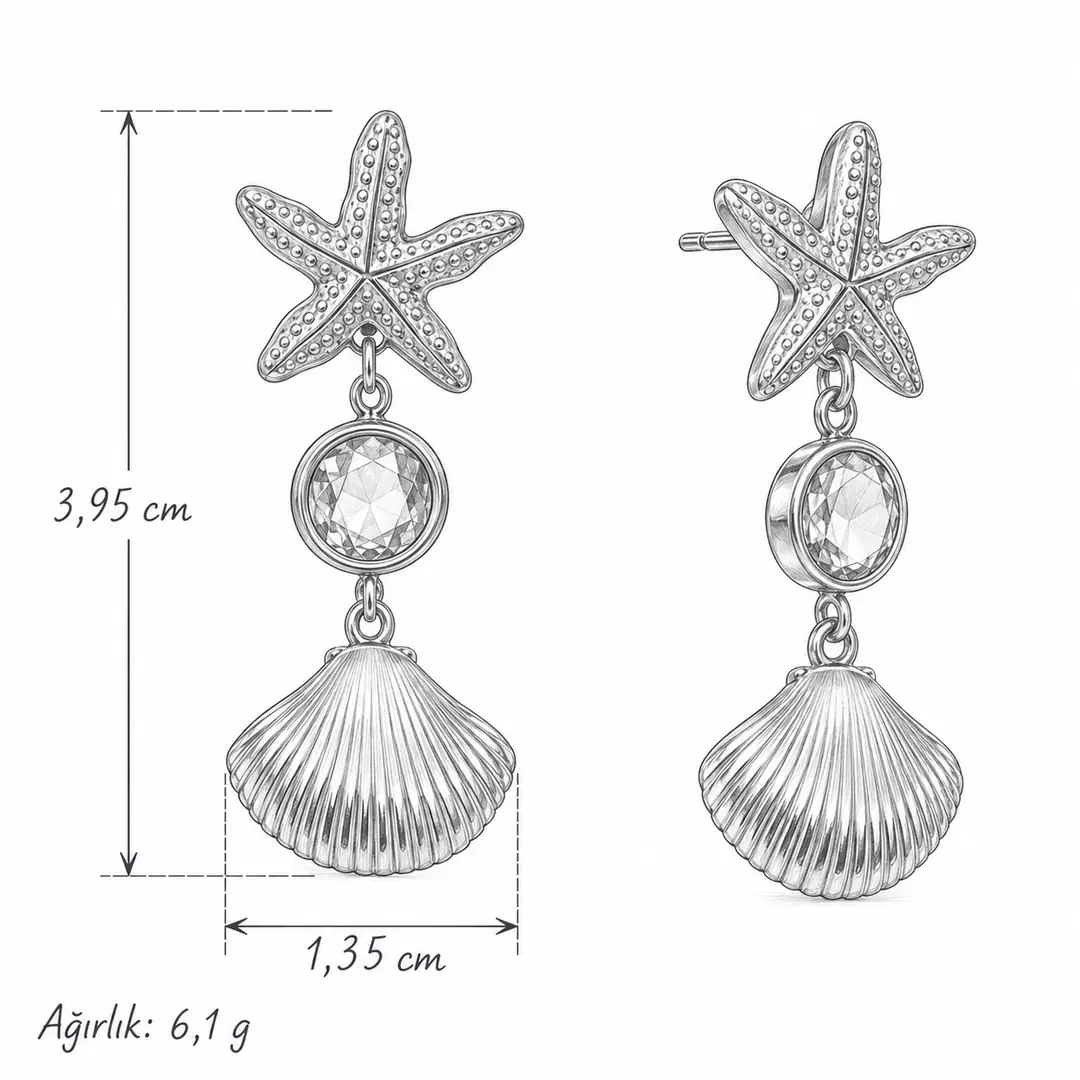 Ivcane Earring | Çelik Küpe 5