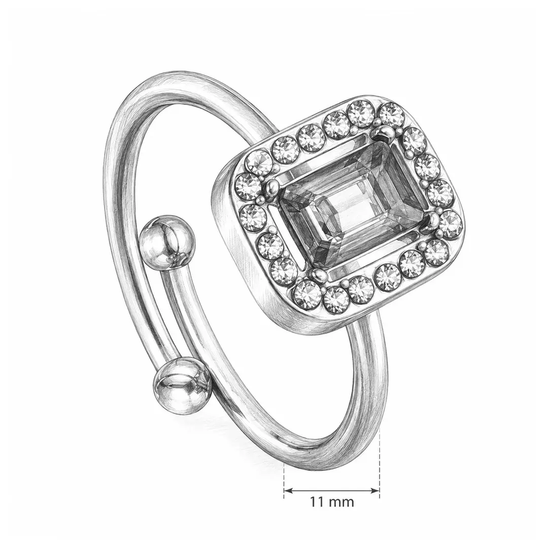 Esmyra Ring | Çelik Yüzük 3