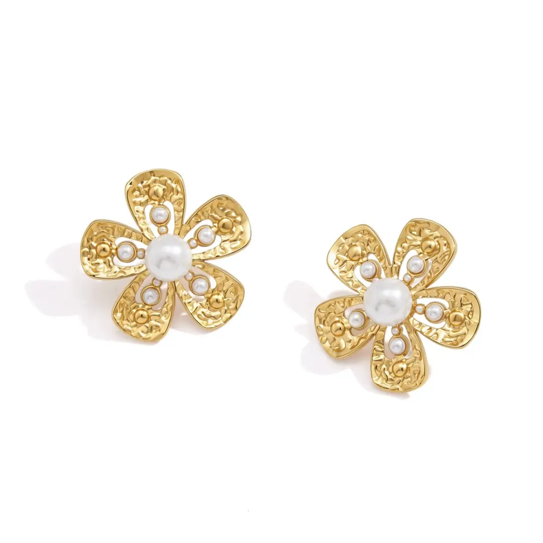 Fleurine Earring | Çelik Küpe 2