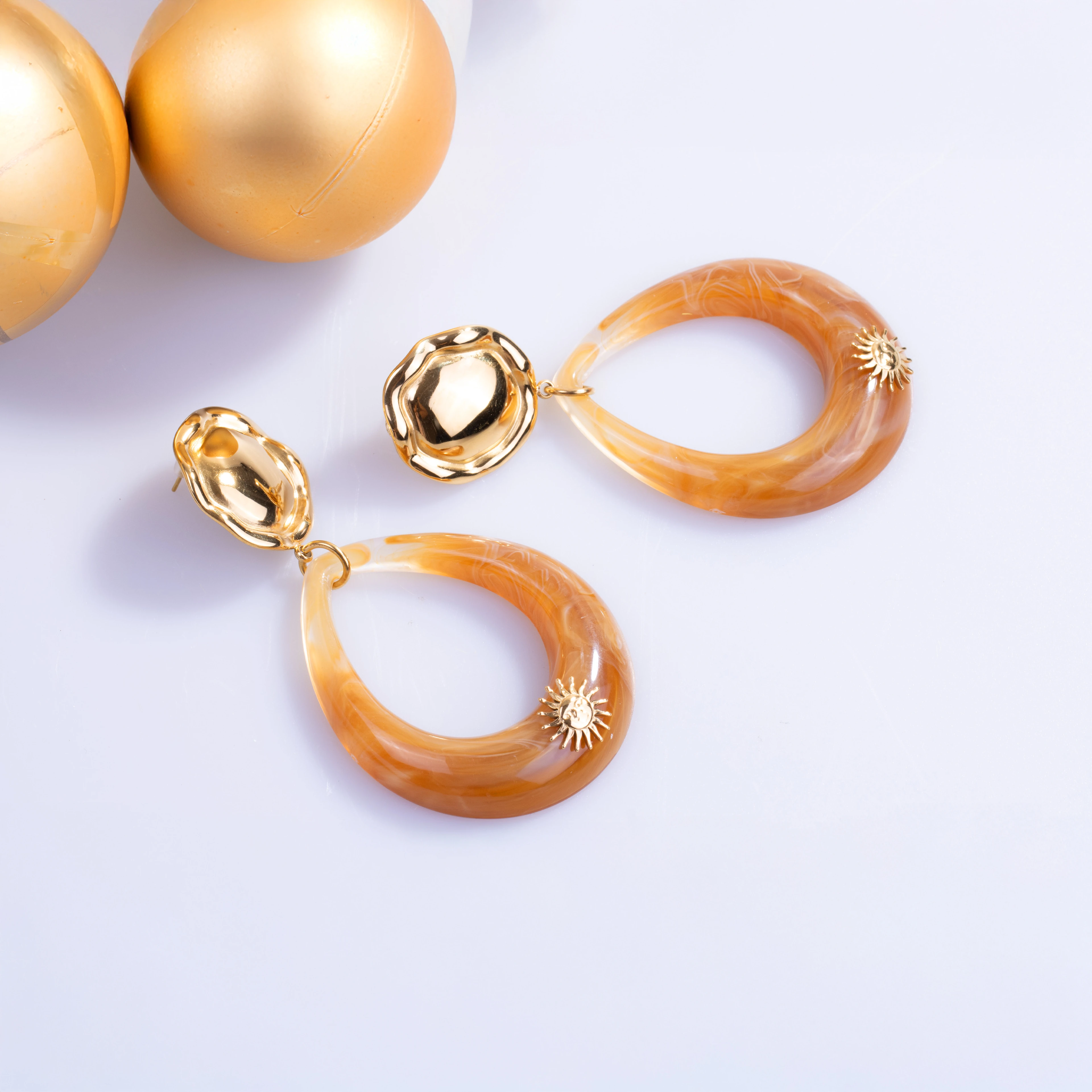 Solarya Earring | Çelik Küpe