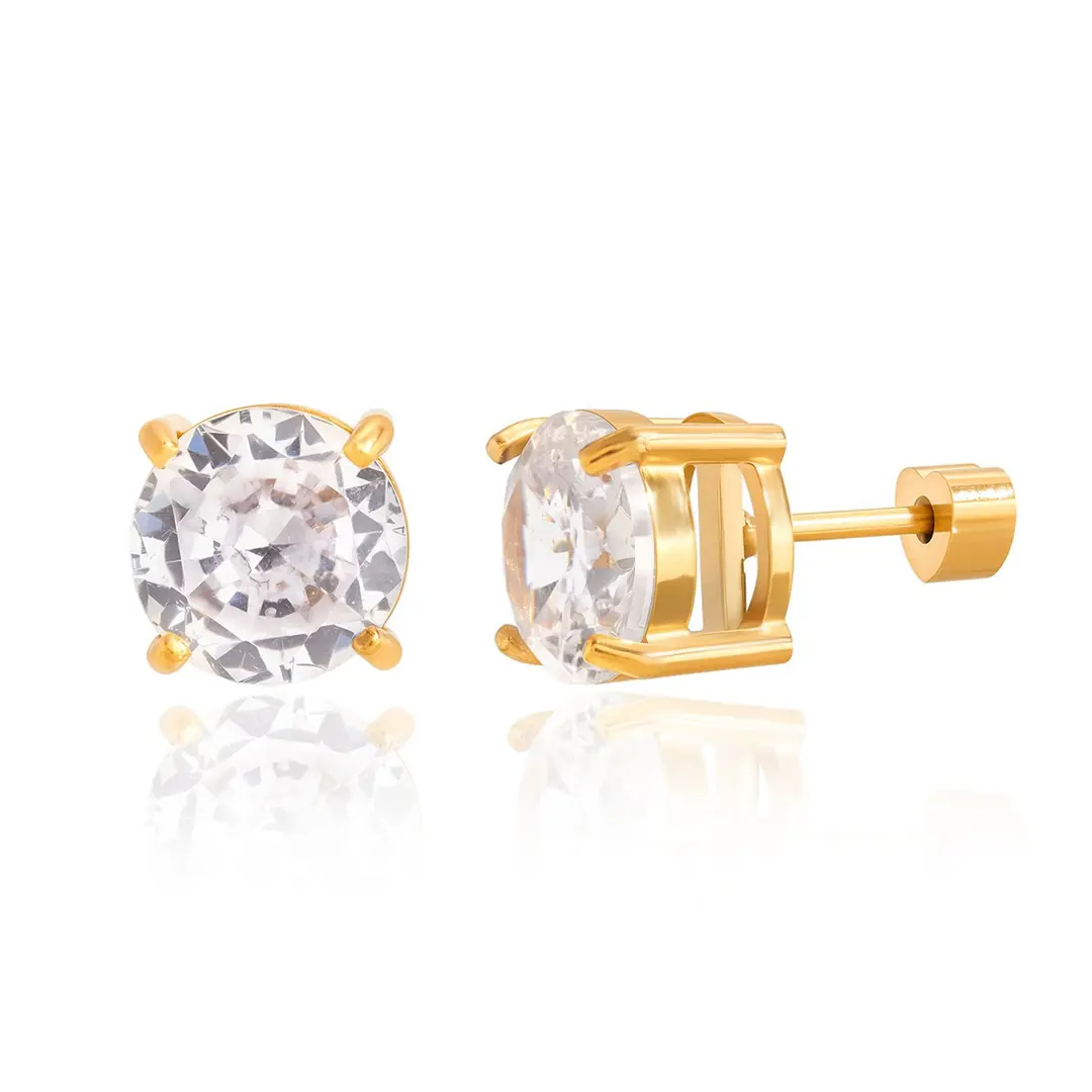Rondelle Earring | Çelik Küpe