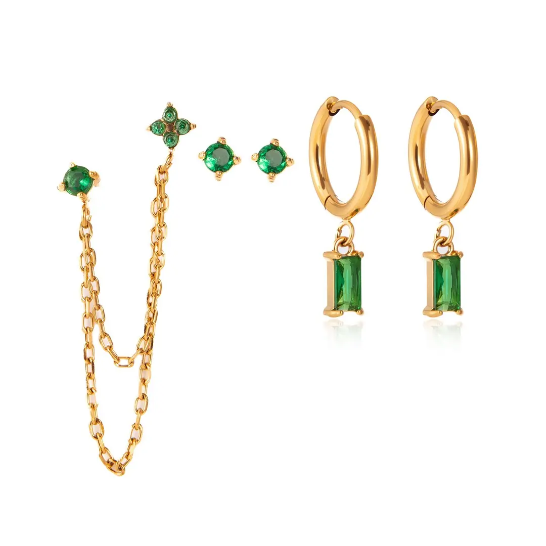 Yeskara Earring Set | Çelik Küpe Seti