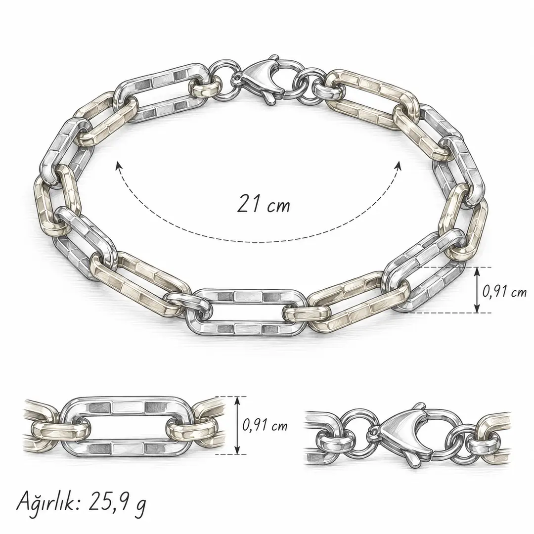 Kuno Bracelet | Erkek Çelik Bileklik 3