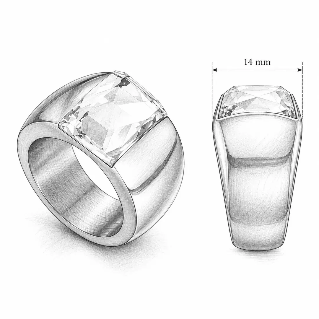 Pellune Ring | Çelik Yüzük 3