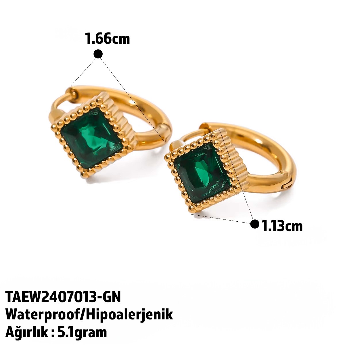 Track Earring | Çelik Küpe