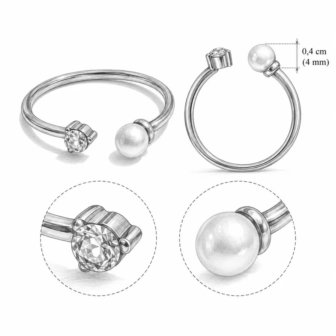 Esqvina Ring | Çelik Yüzük 3