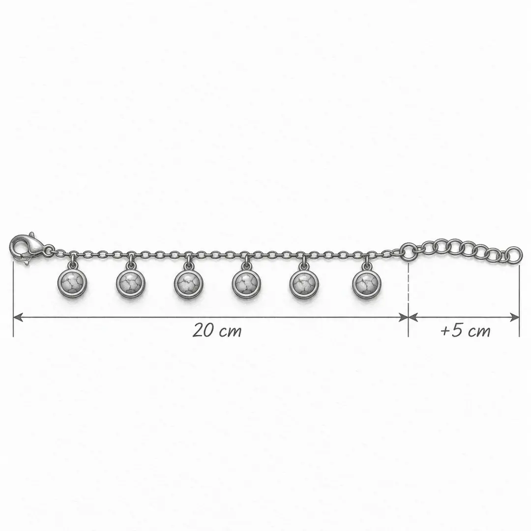 Turquana Silver Anklet | Gümüş Renk Çelik Halhal 3