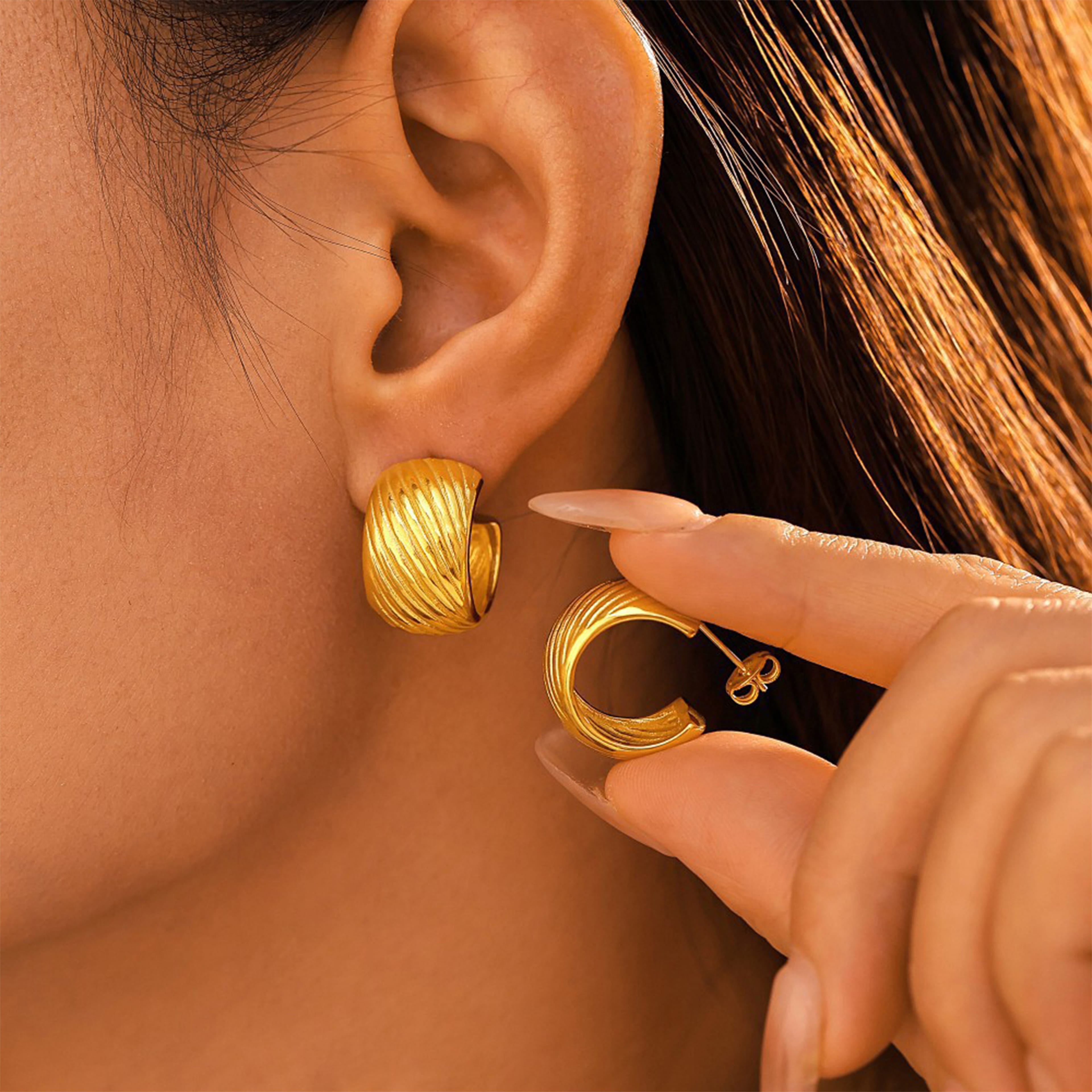 Veyra Earring | Çelik Küpe