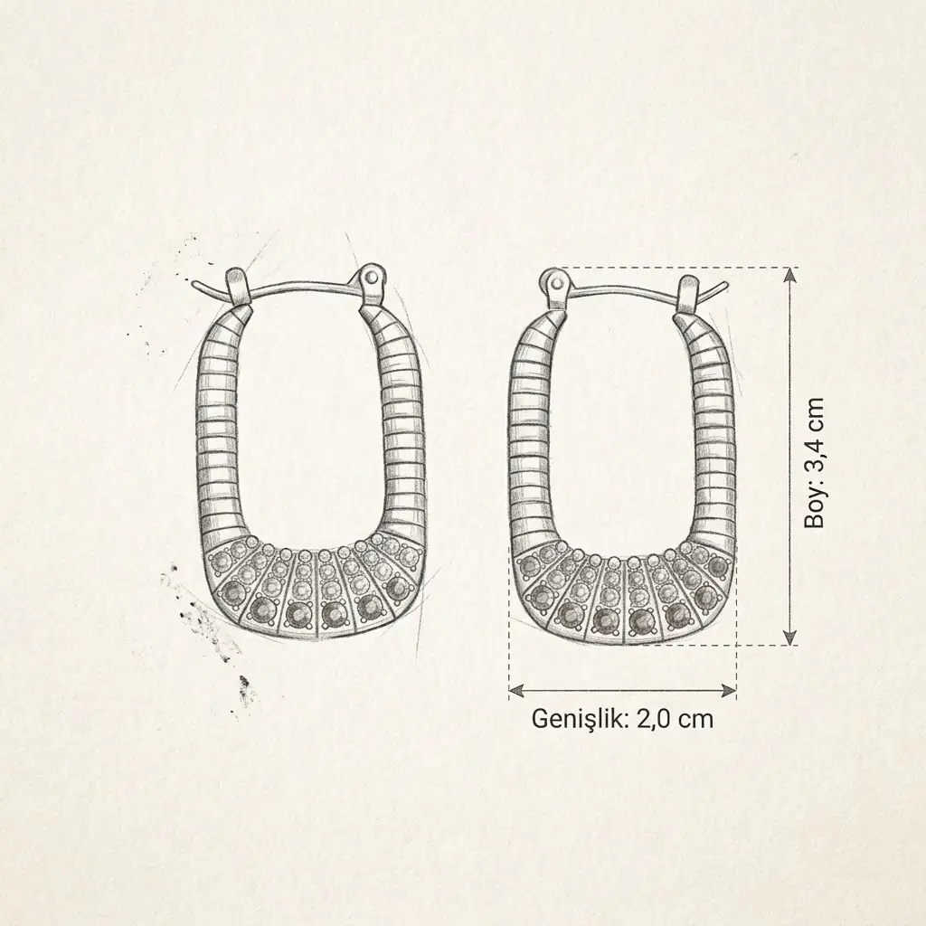 Nuvella Earring | Çelik Küpe 2