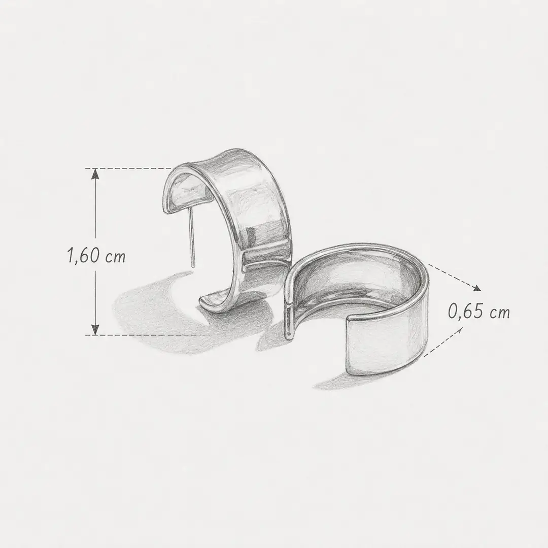 Oferin Earring | Çelik Küpe 3
