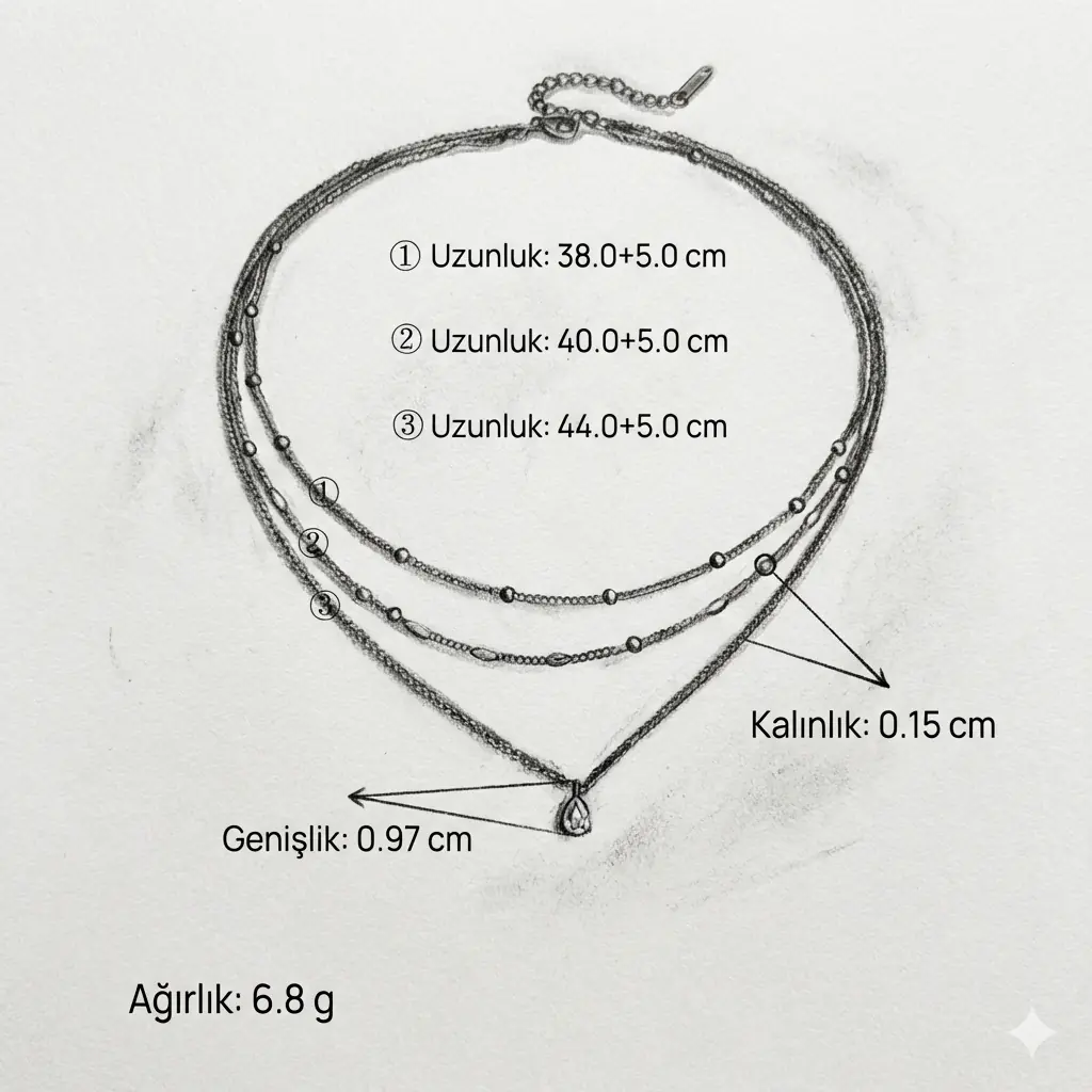 Altessa Necklace | Çelik Kolye 4