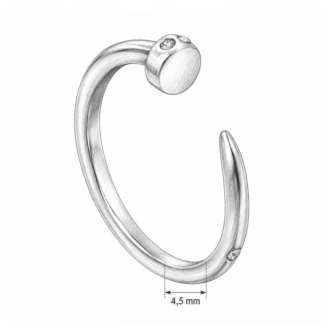 Quilla Ring | Çelik Yüzük 3
