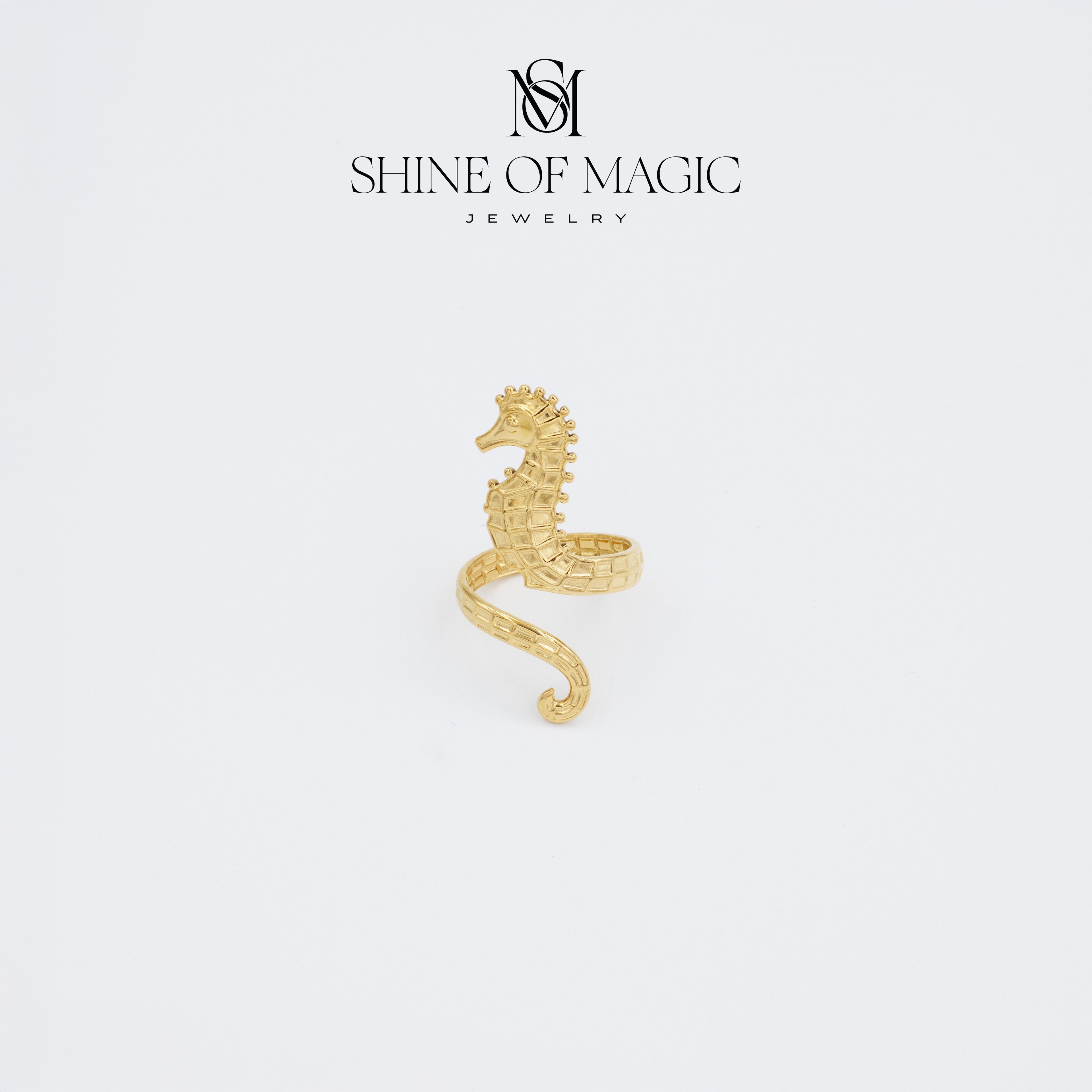 Seahorse Ring | Çelik Yüzük