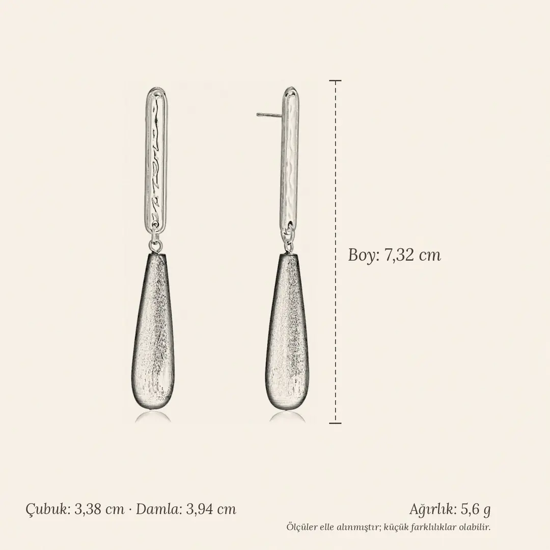 Ebenora Earring | Çelik Küpe 5