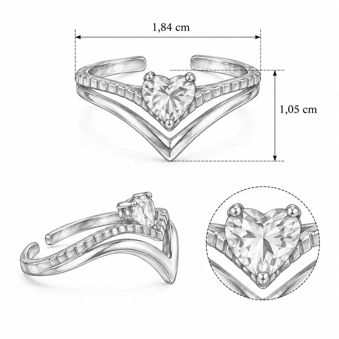 Jovelle Ring | Çelik Yüzük 3