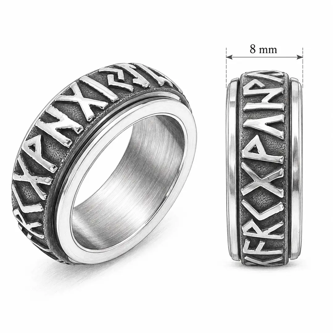 Garveth Ring | Erkek Çelik Yüzük 4