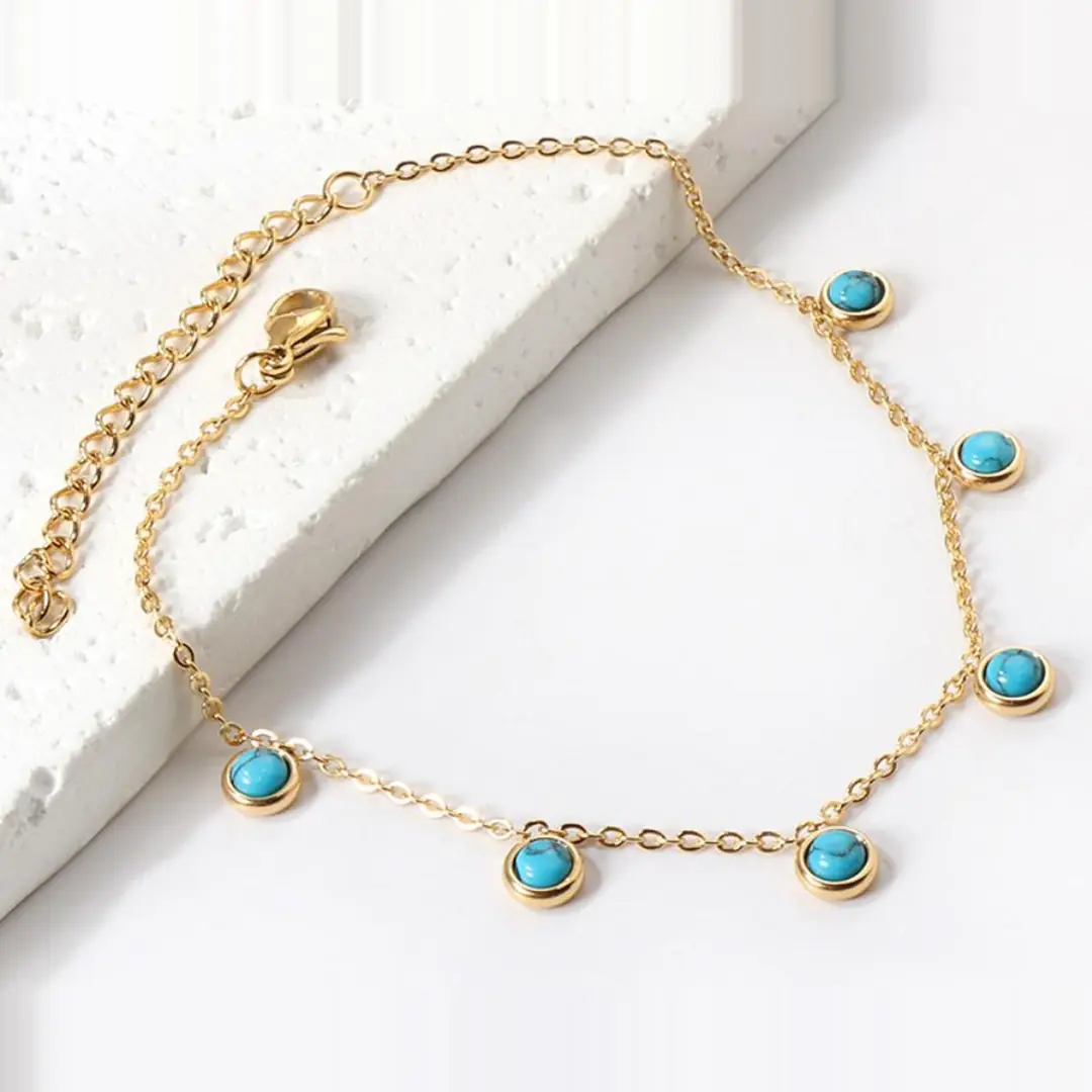 Turquana Gold Anklet | Çelik HalHal