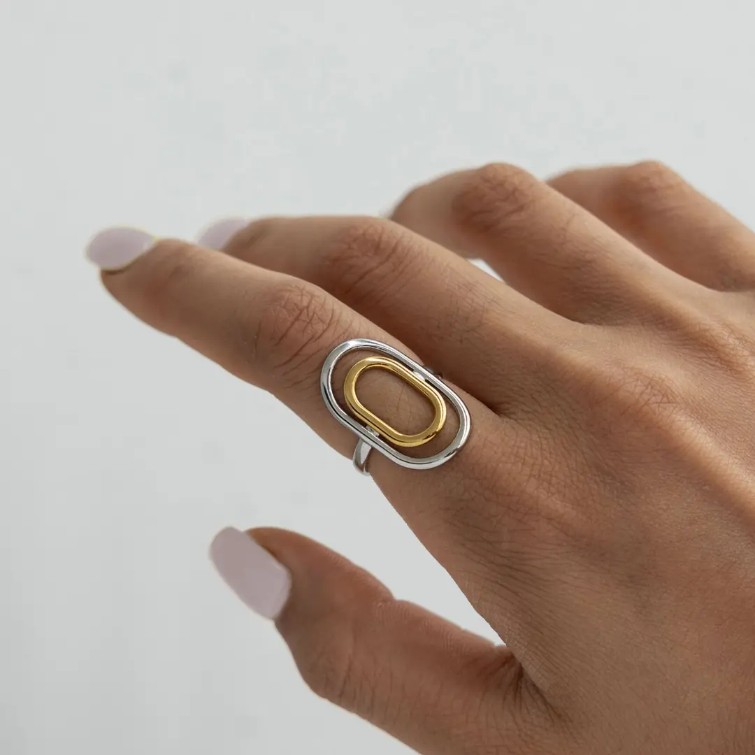 Ellisse Ring | Çelik Yüzük 2