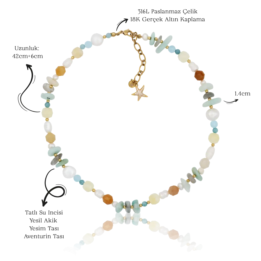 Golaar Necklace | Doğal Taş Kolye 2