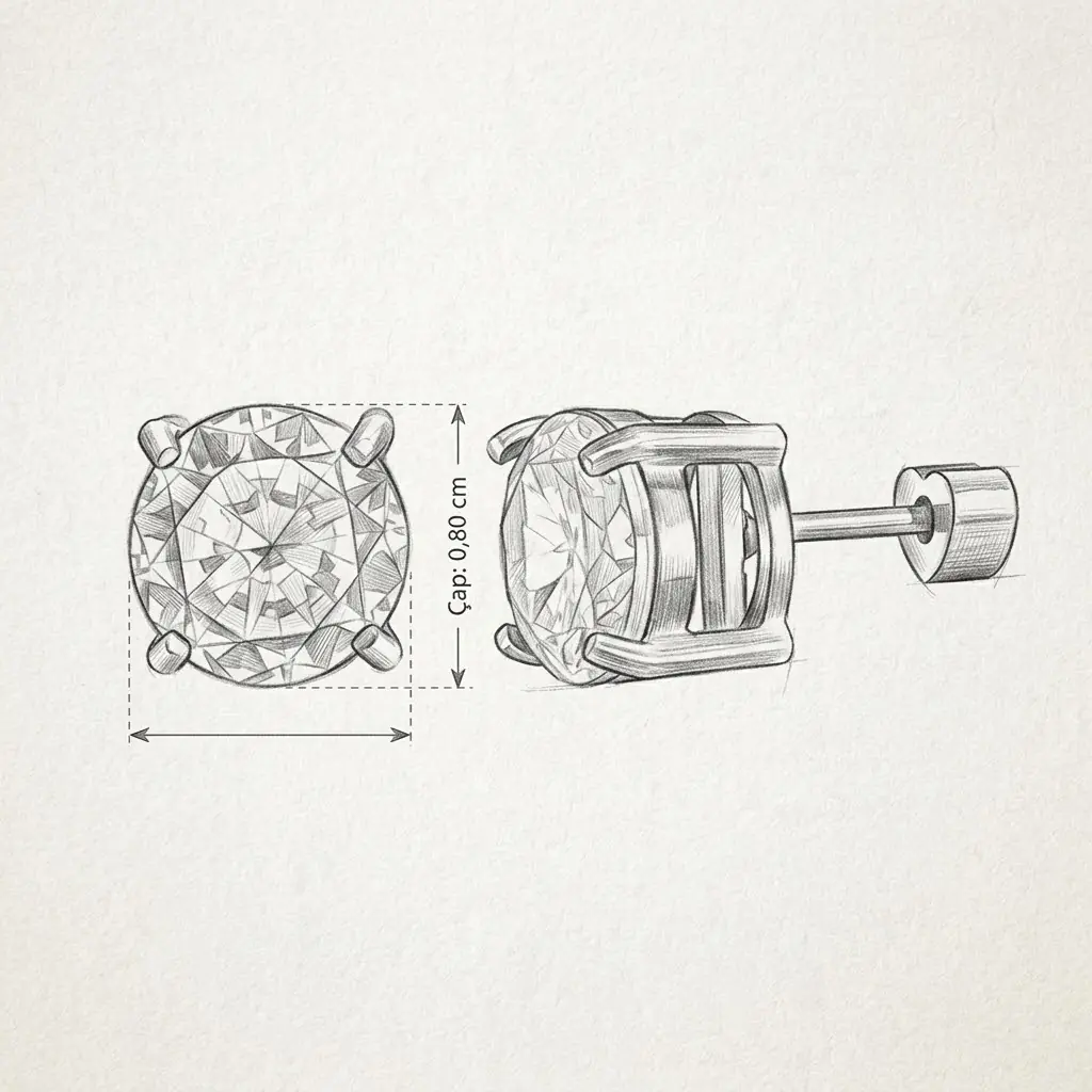 Rondelle Earring | Çelik Küpe 5
