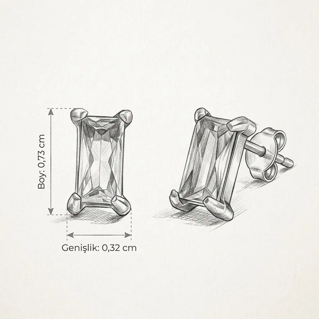 Irmina Earring | Çelik Küpe 5