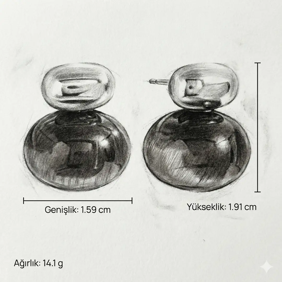Tigressa Earring | Çelik Küpe 4