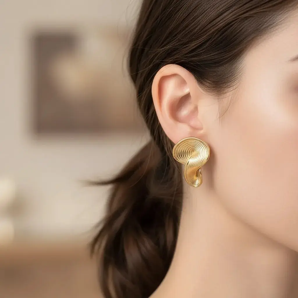 Saliv Earring | Çelik Küpe 2